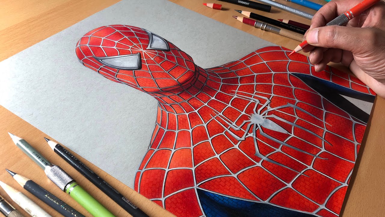Spider-Man Drawing (Sam Raimi Suit) – Time-lapse + Real-time | Artology ...
