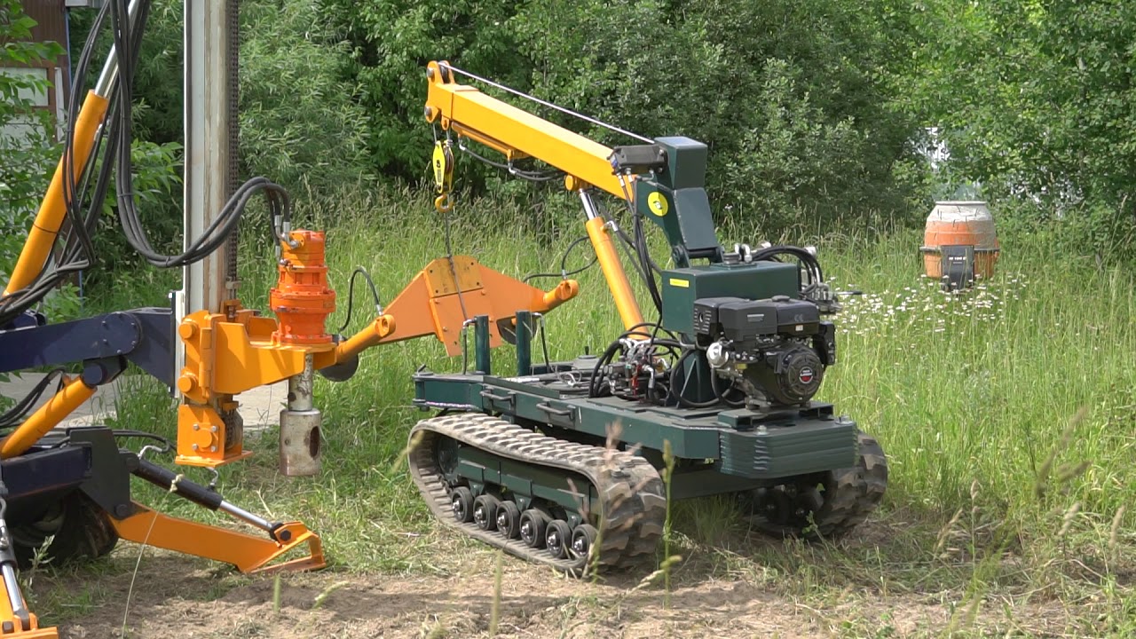 Буровая установка БКМ смена лафета. - YouTube