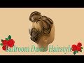 New ballroom hair style  quick  easy  tutorial head piece by k for dancers