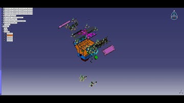 V6 Engine Fitting Video CATIA