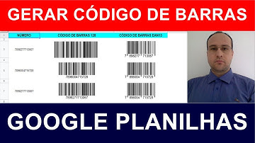 Como GERAR CÓDIGO de BARRAS nas Planilhas Google - Passo a Passo