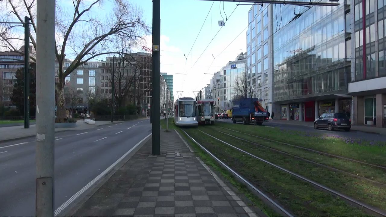 Straßenbahn Düsseldorf | haltestelle Graf Adolf Platz U | Rheinbahn Siemens NF6, NF8 & NF10 | 2017