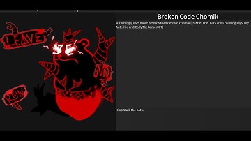 How to get Broken Code Chomik [Find The Chomiks]