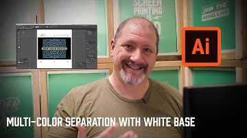 How To Separate A Multi-Color Design With White Base | Adobe Illustrator For Screen Printing