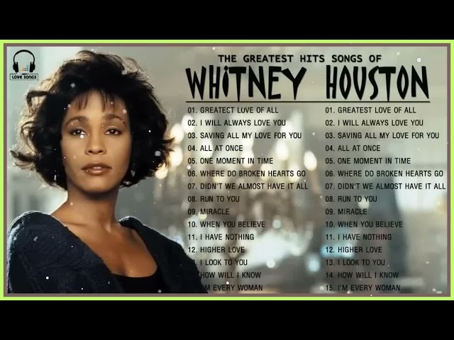 Whitney Houston Greatest Hits Full Album 2023 – Whitney Houston Best Song Ever All Time class=