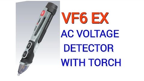 VF6 Ex AC Voltage Detector I Non Contact Ac Voltage Detector in Hindi I Voltage Detector I Megger