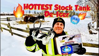 BEST Stock Tank De-Icer/Heater for your Livestock Waterers.