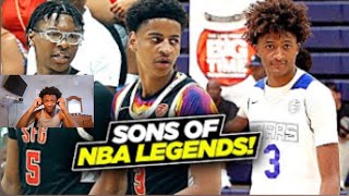 Bryce James \& Kiyan Anthony vs Dominique Wilkins' Son! Jacob Wilkins is 6'7 Four ⭐ (REACTION!)