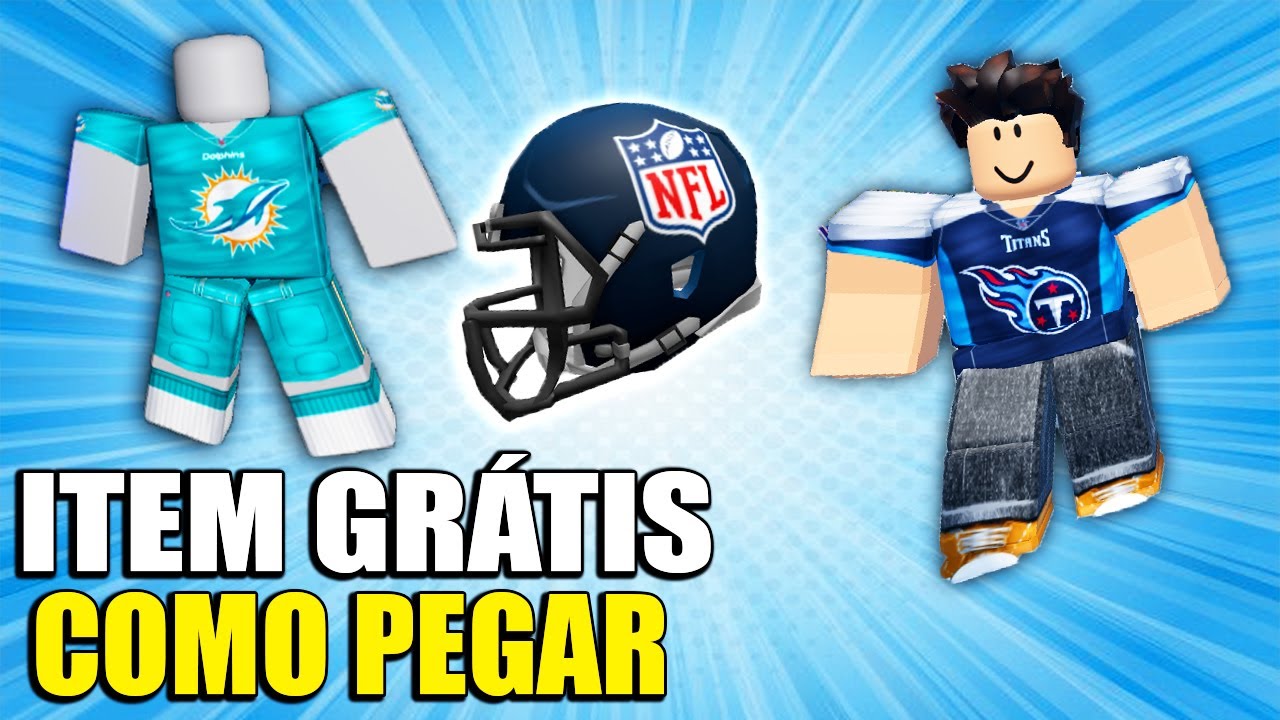 COMO GANHAR OS NOVOS ITENS GRATIS NO ROBLOX! [NFL Helmet] Roblox Evento ...