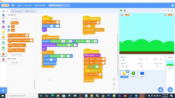 Bảo Hân học lập trình game bong bay và Hứng Táo