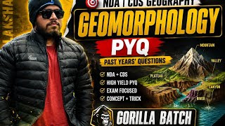 Geomorphology pyq NDA / CDS/UPSC|defence with Lakshay #upsc #geography 