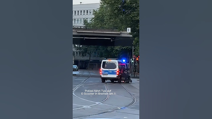 Polizei in Bremen fährt Typ auf E-Scooter um #bremen #polizei #escooter #eroller