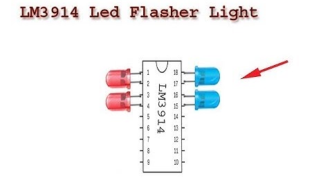 How to make Led light flasher using LM3914, diy adjustable flasher