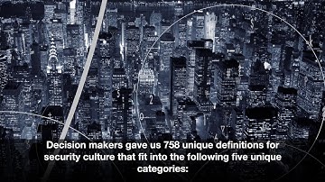 The Security Culture Disconnect