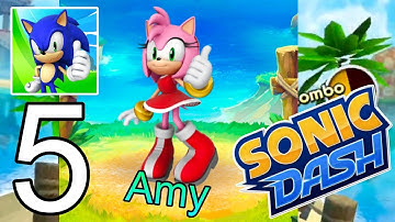Sonic Dash – Gameplay Walkthrough Part 5 - Amy  (iOS, Android)