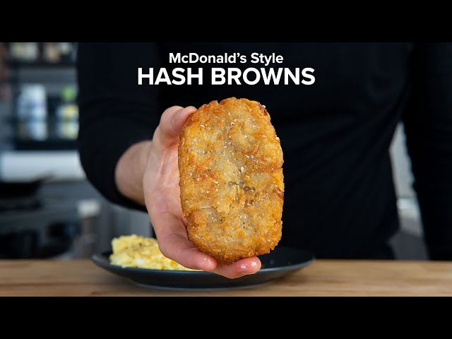 McDonald's Hash Browns made faster and better at home. class=