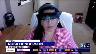 Legally blind woman uses eSight to navigate COVID-19 challenges | KLAS 8 Las Vegas