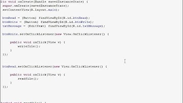 (11) Android Beginner Tutorial - File Access (Internal storage)