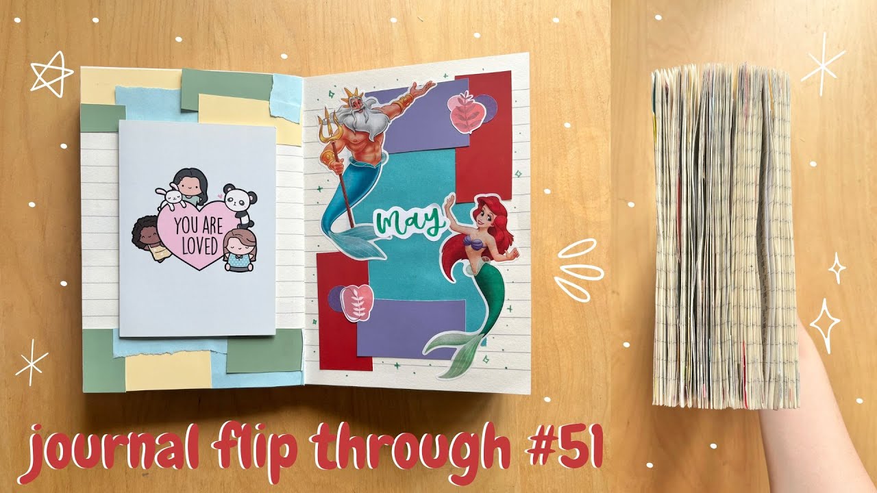 Journaled Part flipping through my 51st journal! | part 2 - YouTube