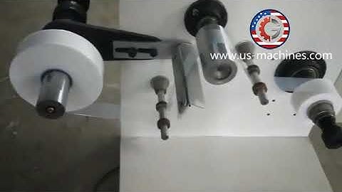 Clear label roll to roll rewind counting machine label roll winding automatic rolling counter machin