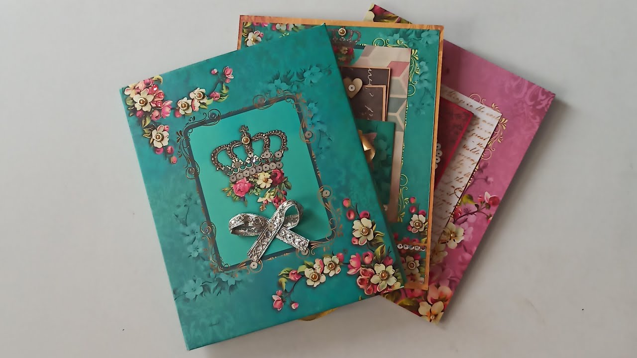 Best out of wedding invitation card/ reuse of waste wedding invitation card/scrapbook YouTube