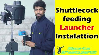 badminton multishuttle feeding launcher installation, toss drill practice with multishuttle launcher screenshot 2