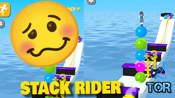 Stack Rider New Update Gameplay iOS,Android Walkthrough Part 1 Level 1-10 ❤️ 💛 💙