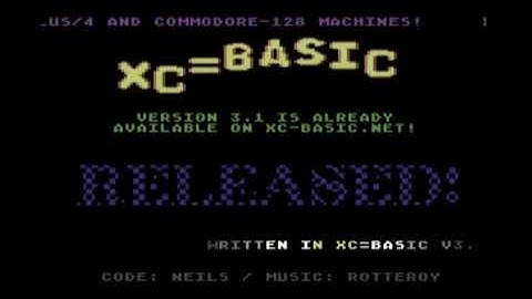 XC=BASIC v3.1 Release Announcement