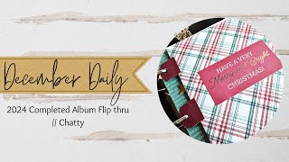 December Daily 2024 // Completed Album Flip Through // Chatty News