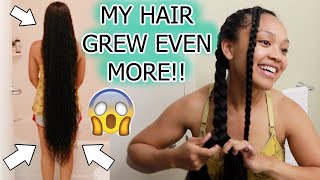 My Super Long Curly Hair Update Video Braid Hairstyle