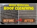 Dirty, Mossy Roof, Pressure Washing Transformation | Satisfying Moss Removal