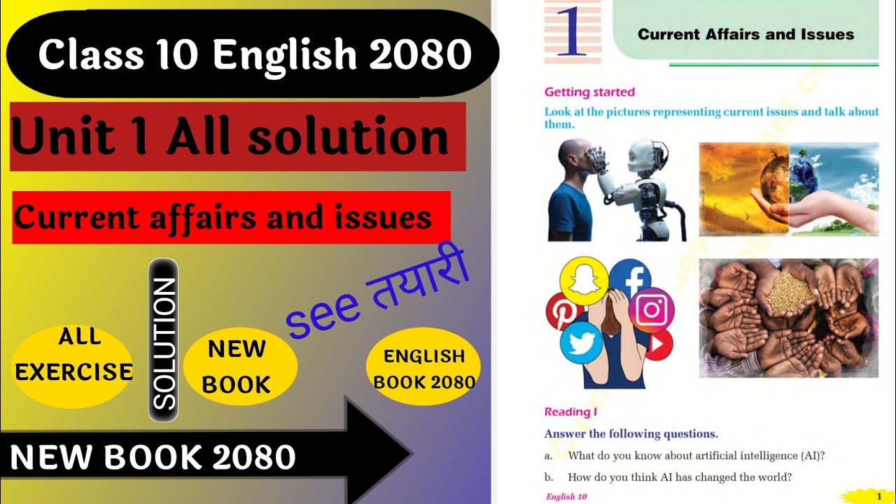 Class 10 English Class 10 English Unit 1 All Solution Exercise New Book Class 10 English Class 10 English Unit 1 All Solution Exercise New Book