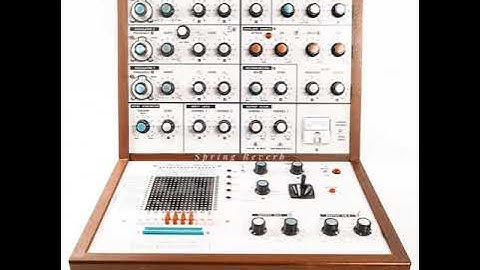 EMS VCS3 SYNTH SPRING REVERB! ON OFF DEMO