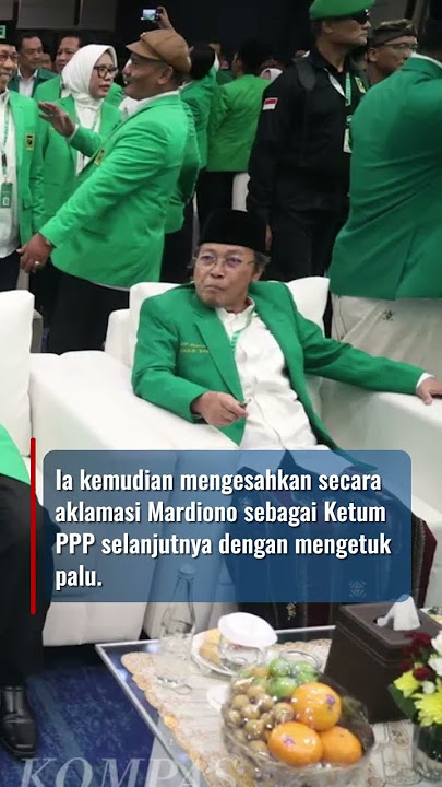 Sempat Terjadi Keributan, Mardiono Terpilih Jadi Ketua Umum PPP Secara Aklamasi #short