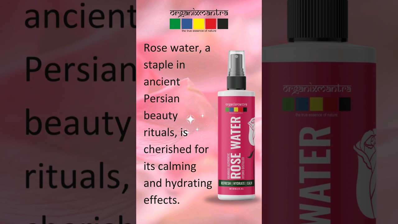 🌹 Feel refreshed and radiant with Organix Mantra's Rose Water! 