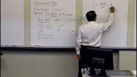 Chapter 06.04: Lesson: Saturation Growth Model Regression - Transformed Data - Derivation