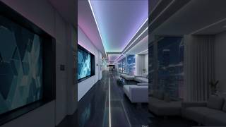 Futuristic Smart AI Home Interior Transformation  #interiordesign #architecture #dreamhome