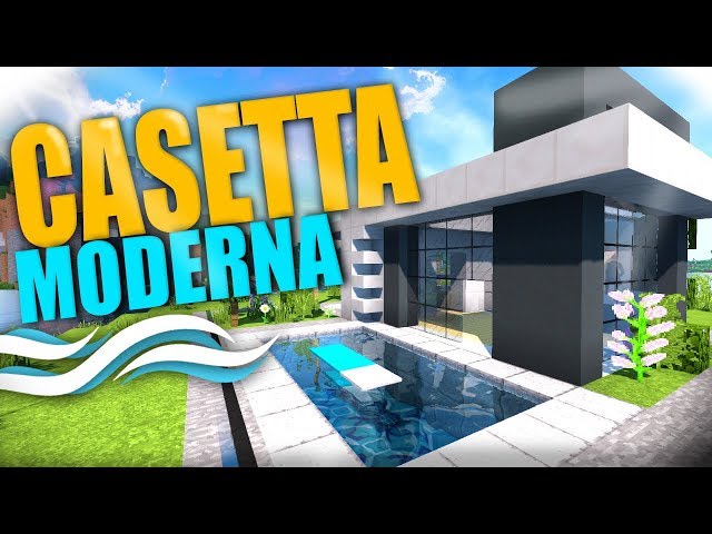 Minecraft: CASA MODERNA con piscina fácil Tutorial #4✓