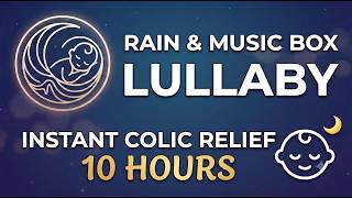 SLEEP IN 2 MINUTES! Soft Rain Sounds with Music Box 10 Hours | Lullaby & Deep Sleep Sound for Baby screenshot 5