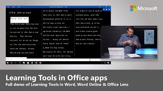 Microsoft Learning Tools in Office Lens, Word Desktop and Word Online screenshot 5