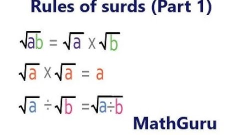 How to simplify surds | Rules of surds | Grade 11| GCE | Olympiad | ARML | Part 1