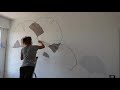 Come decorare la parete di una camera da letto - Gingko leaves Mural Time Lapse