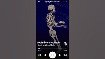 Thumbnail of Dancing skeleton dancing to Spooky Scary Skeletons | Halloween Songs 2023