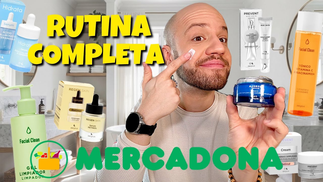 🚨MERCADONA🚨Rutina facial BARATA Y COMPLETA😱 Guía Paso a Paso (Para TODAS las pieles)