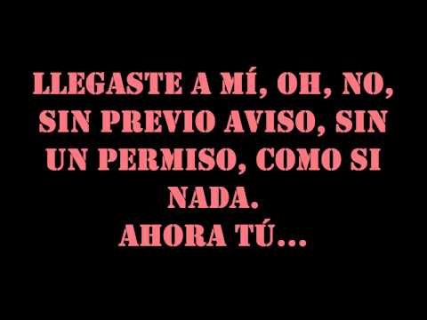 AHORA TÚ-MALU-AMORES  VERDADEROS-[LETRA][LYRICS]