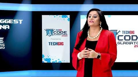 #TechGig #CodeGladiators2020 Virtual Grand Finale: Day 2: