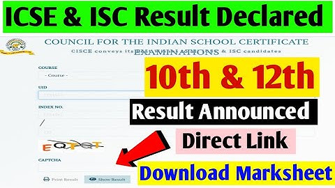ICSE 10th & 12th result  declared | how to check icse result 2023 | ICSE result kaise dekhen