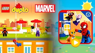 Jugando a SPIDEY EN CASA con Spidey, Gwen Stacy y Miles Morales  Lego Duplo Marvel [StoryToys]