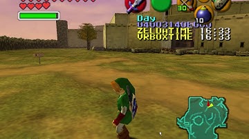 Oot MQ. Link looking back animation.  Plus backwards rotation code testing