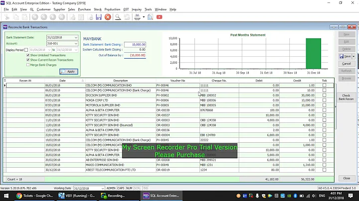 1.5 Bank Reconciliation in SQL Accounting System